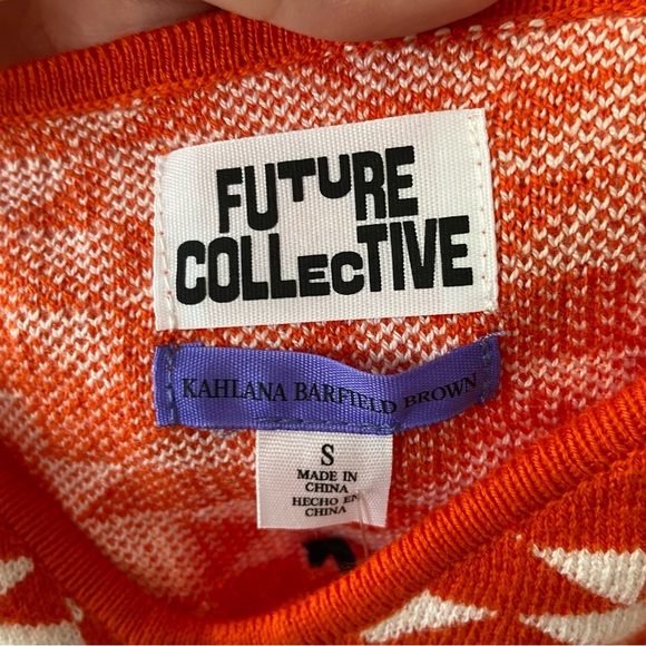 Future Collective Kahlana Barfield Brown Target v-neck Bralette Tank Top - Picture 7 of 9